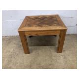 Oak Modern End Table