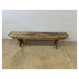 Antique Mortised Bench