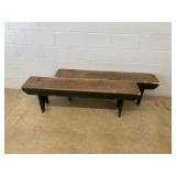 Pair of Soft Wood Benches