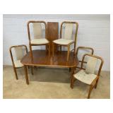 5 Pc. Mid Century Dining Room Table & Chair Set
