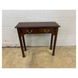 Mahogany Top Bombay 2-drawer Wall Table