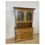 Modern 2 Pc. Oak Hutch
