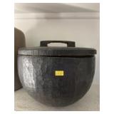 Carved Wood Canister