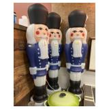 (3) Contemporary Blow Mold Nutcrackers