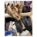 Leather and Fabric Gloves, Fur Hats and Stoles