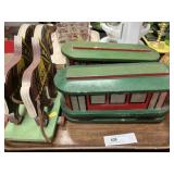 Wood Crafted Trolleys with Pull Toy