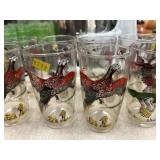 (9) Vintage Pheasant Tumblers