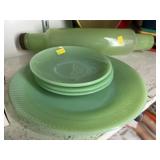 Jadeite Plates with Rolling Pin