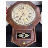 New Haven Walnut Case Wall Clock