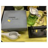 Primitive Fluting Iron, Syrup Dispenser, Dominoes