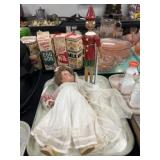 Vintage Doll with Wooden Pinocchio