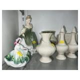 Royal Doulton Figurines with Lenox Chinaware