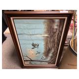 Oil On Canvas, Framed Print