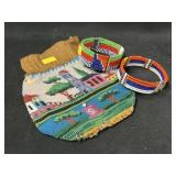 Beadwork Purse with Bracelets