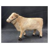 Early German Wool Covered Cow