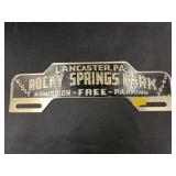 Rocky Springs License Plate Topper