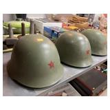(3) Yugoslavian Military Helmets