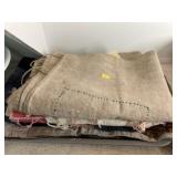 Quilt Top, Table Cover, Homespun Linen
