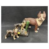 Attributed Hubley Bulldogs with Still Bank