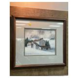 Carol Cymbor Framed Watercolor