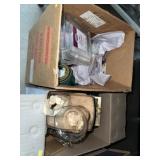 (2) Boxes of Photo Frames, Sewing Supplies, etc.