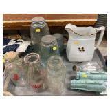 Recovered Milk Bottles and Canning Jars