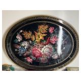 Large Paint Decorated Serving Tray