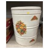 Large Stencil Decorated Canister