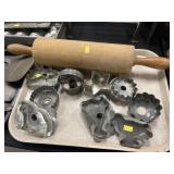 Vintage Cookie Cutters and Rolling Pin