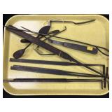 Vintage Oyster Shucker and Utensils