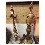 (2) Metal Table Light Bases