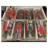 Vintage Poinsettia Glasses