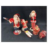 Vintage Santa Figurines and Ornaments