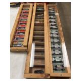 (3) Crafted Showcases with 1:64 Scale Diecast Cars