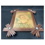 Crisscross Framed Lithograph
