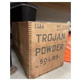 Wooden Trojan Powder Box