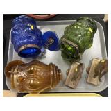 (3) Incomplete Hanging Lights and Bookends