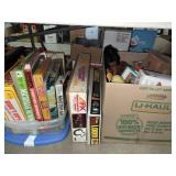 (2) Boxes of Games and Slot Car Track