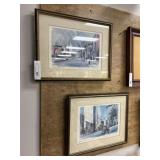 (2) Nick Ruggieri Framed Prints of Harrisburg, PA