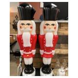 (2) Blow Mold Nutcrackers
