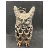 Cast Metal Owl Form Lantern