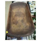 Large Carved Wood Bowl