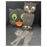 (3) Vintage Halloween Die Cuts