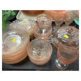 Pink Depression Glassware