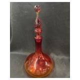 Attributed Blenko Stopper Bottle