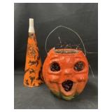Vintage Halloween Candy Container & Noisemaker
