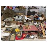 Hand Tools, Buttons, Framed Goods