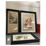 Framed Advertising Calendars with Advertisement
