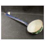 Green Agateware Ladle
