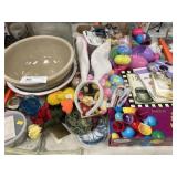 Easter Decor, Water Bottles, Stoneware Bowl